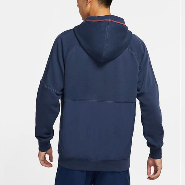 Толстовка Men's Nike Loose Casual Sports Navy Blue, синий — фото 4