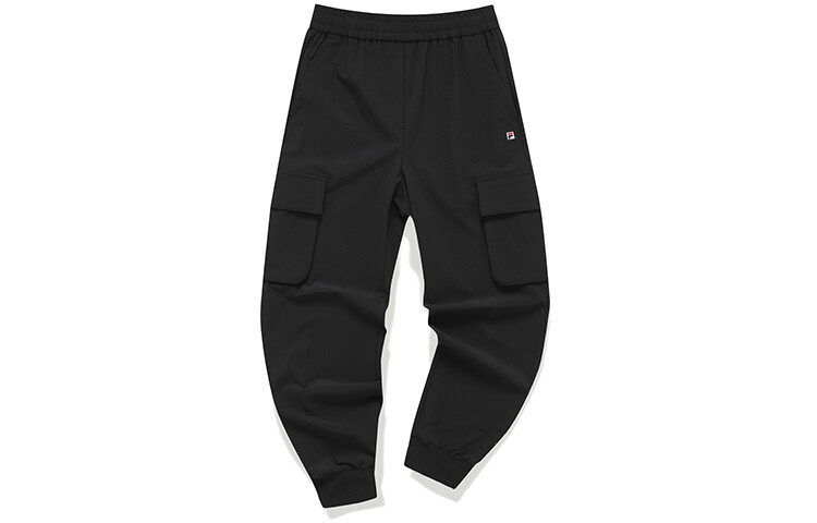 

Трикотажные спортивные штаны женские, цвет черный как смоль Fila