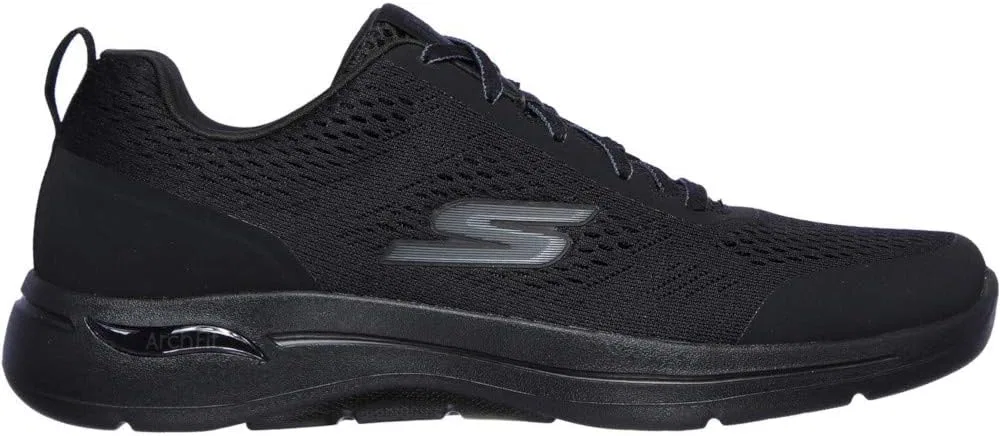 Кроссовки Skechers Herren Go Walk Arch Fit IdyllicSneaker, Black Textile Synthetic Trim — фото 3