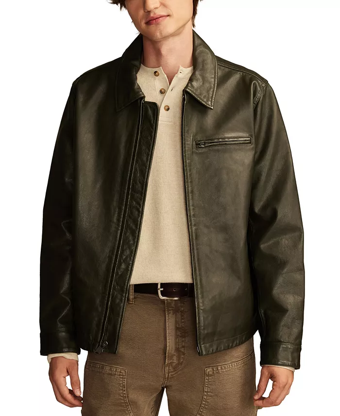 

Мужская кожаная туристическая куртка Lucky Brand, черный
