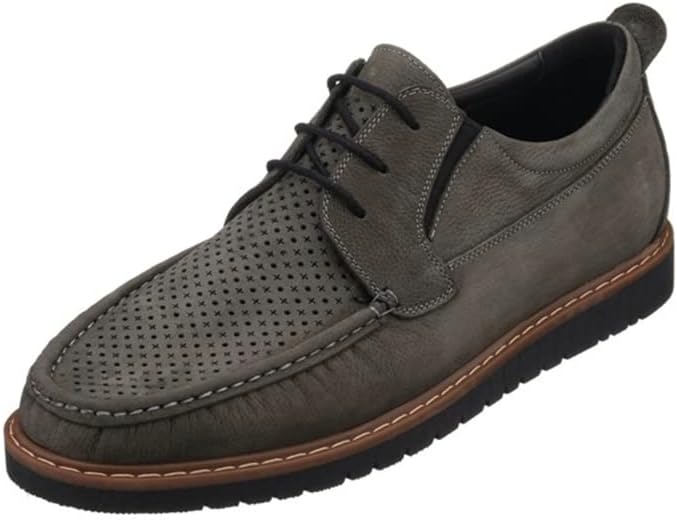 

Мужские серые лоферы DALGALA большого размера из натурального нубука, ручной работы, классические повседневные удобные лоферы с шнуровкой, обувь в стиле боттейль