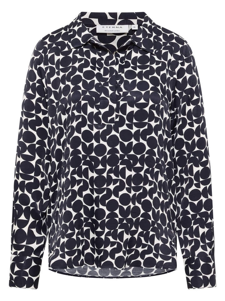 

Блузка свободного кроя кремового цвета Eterna