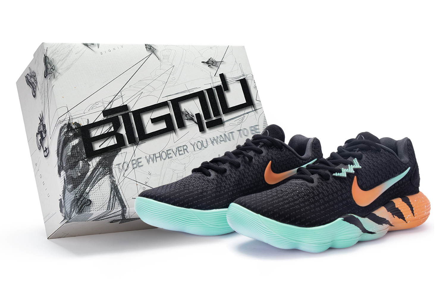 

Nike Гиперданк 2017 баскетбольные кроссовки мужские низкие черные