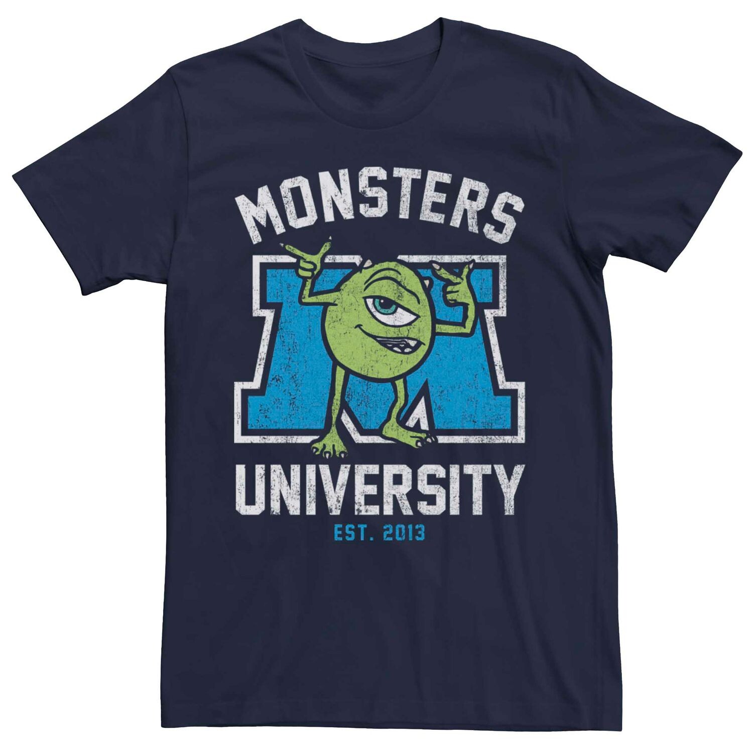 

Мужская футболка с логотипом Disney Pixar Monsters University Mike Licensed Character