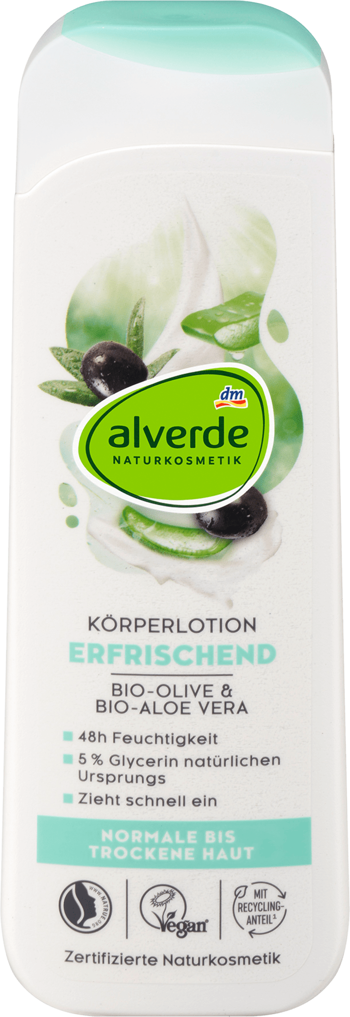 

Лосьон для тела alverde NATURKOSMETIK Körperlotion Olive und Aloe Vera, 250 ml