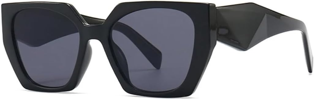 

Ретро-солнцезащитные очки «кошачий глаз» с разноцветными линзами для женщин, дизайнерские прозрачные градиентные линзы, защита от УФ-излучения UV400, солнцезащитные очки для мужчин SZVVBKK, Black Grey