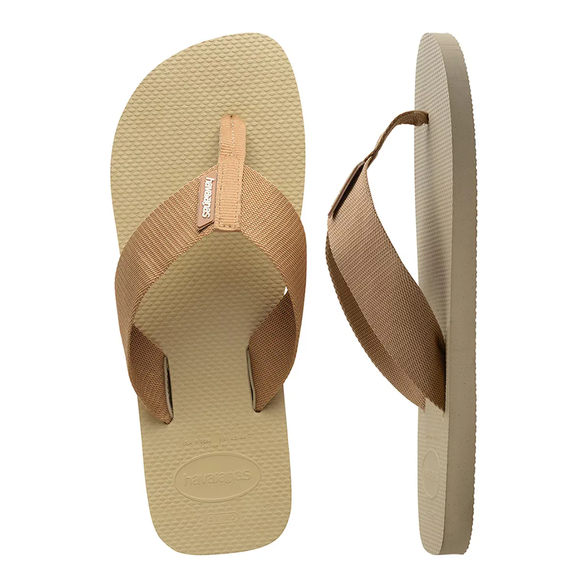 Мужские шлепанцы Hav. Городской Основной Материал Песочно-серый 456 Havaianas, натуральный — фото 3