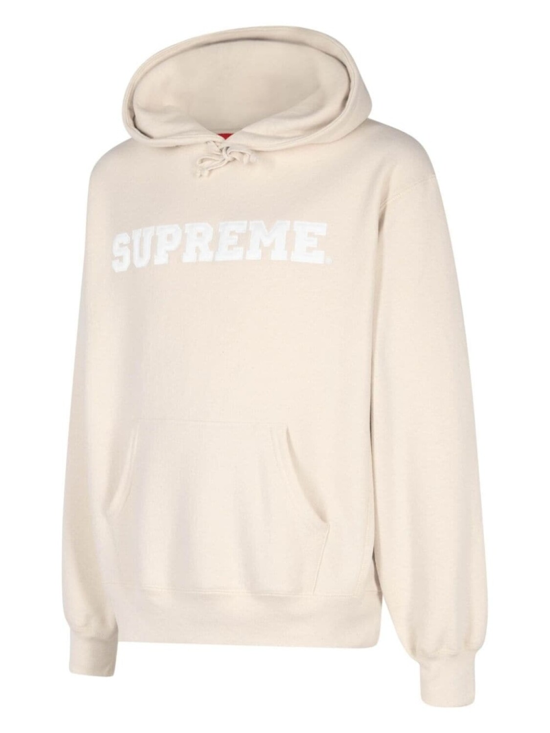 Supreme толстовка с капюшоном и логотипом, нейтральный цвет — фото 2