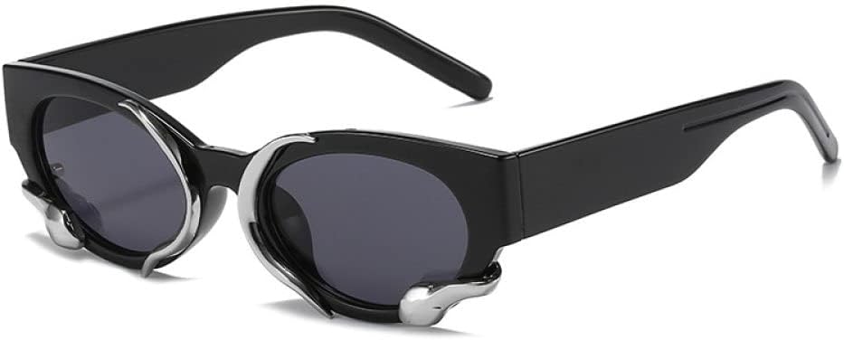 

Солнцезащитные очки прямоугольной формы для женщин, маленькая оправа, панк-очки со змеиным принтом, мужские солнцезащитные очки с защитой от УФ-излучения UV400 MTZJH, C01