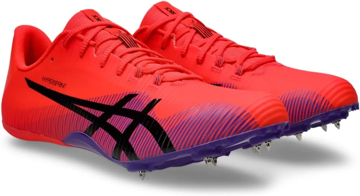 Кроссовки для занятий спортом в свободное время ASICS Hypersprint 8 унисекс, черный/красный/красный — фото 2