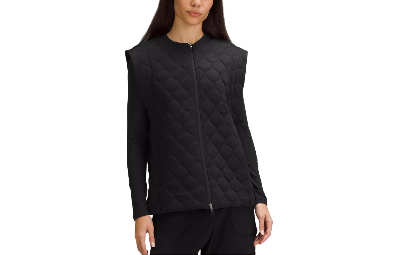 

Lululemon Женская стёганая безрукавка с рукавами-крылышками, Black