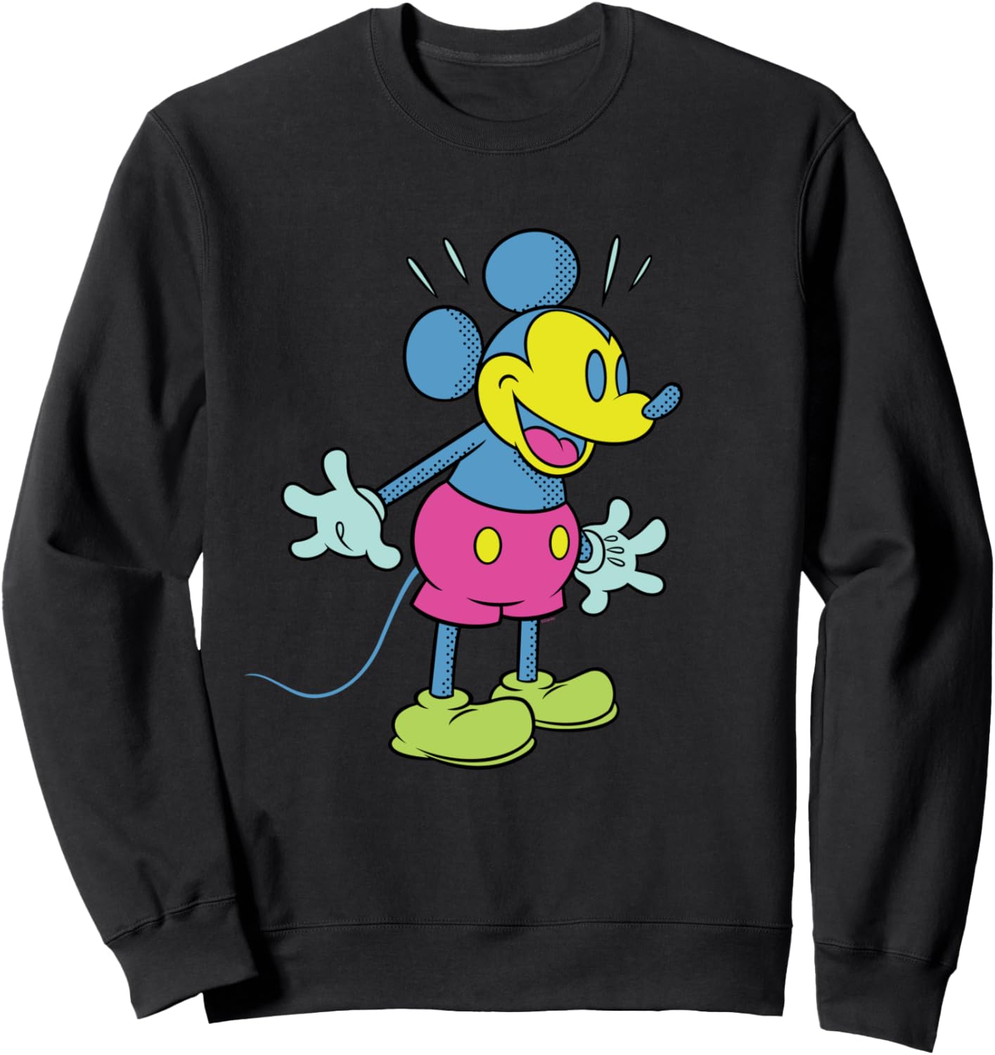 

Толстовка Disney с изображением Микки Мауса и надписью «Счастливый сюрприз» в стиле ретро-поп-арт, черная, Черный, Толстовка Disney с изображением Микки Мауса и надписью «Счастливый сюрприз» в стиле ретро-поп-арт, черная