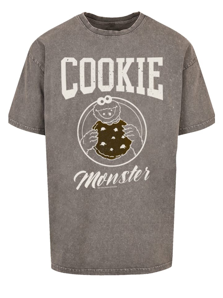 

Футболка F4NT4STIC Sesamstraße Cookie College, цвет asphalt