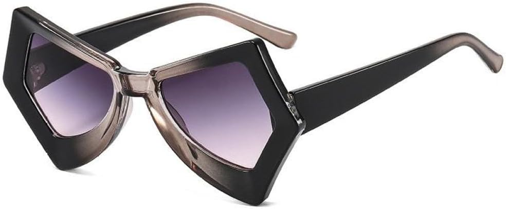 

Модные солнцезащитные очки большого размера неправильной квадратной формы для женщин и мужчин, винтажные женские солнцезащитные очки, трендовые оттенки MTZJH, Grey Grey