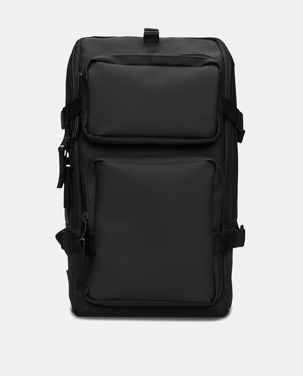 

Водонепроницаемый рюкзак с передними карманами Trail Cargo Backpack Rains, черный