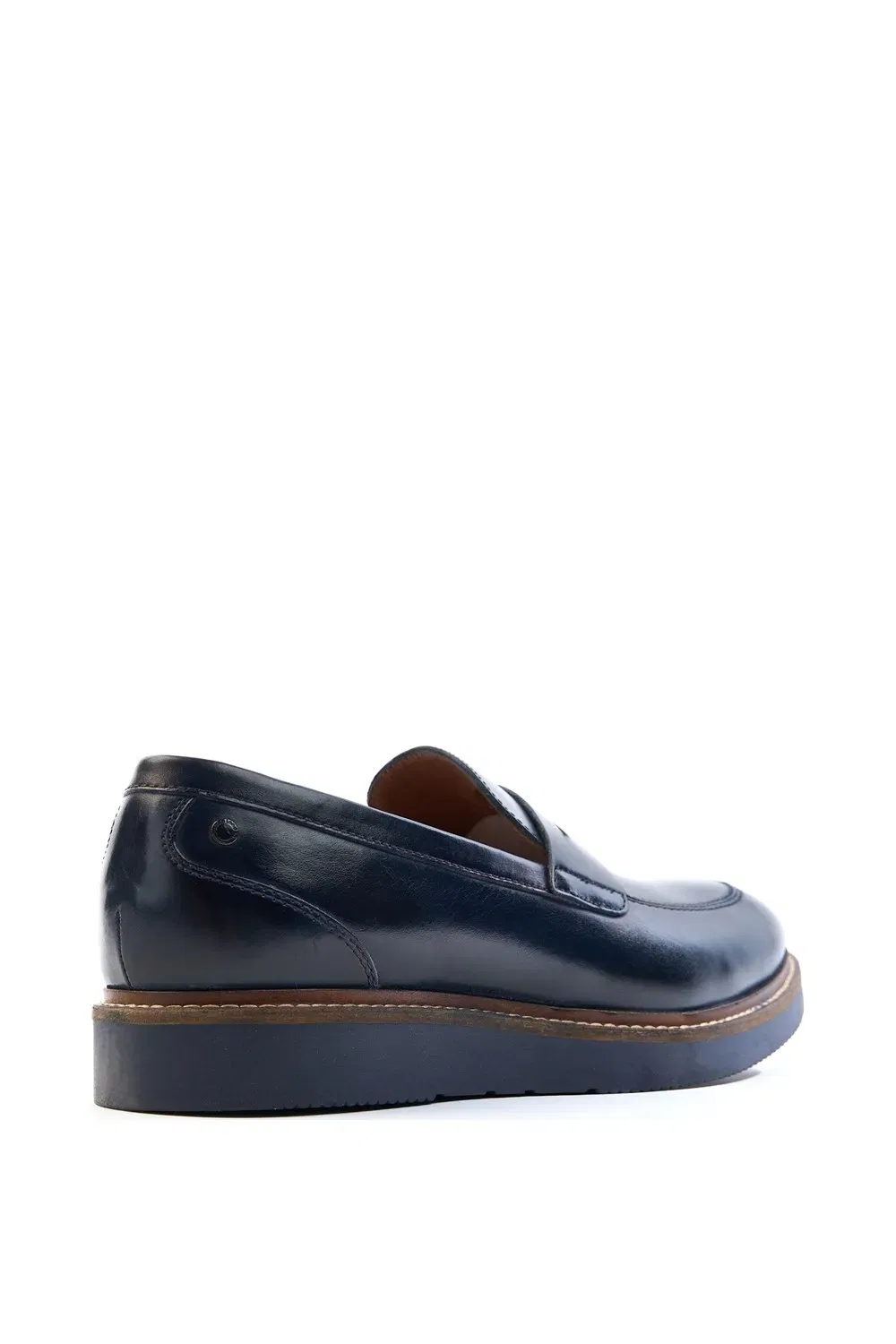 Лоферы Penny Loafer из кожи Base London, темно-синий — фото 2