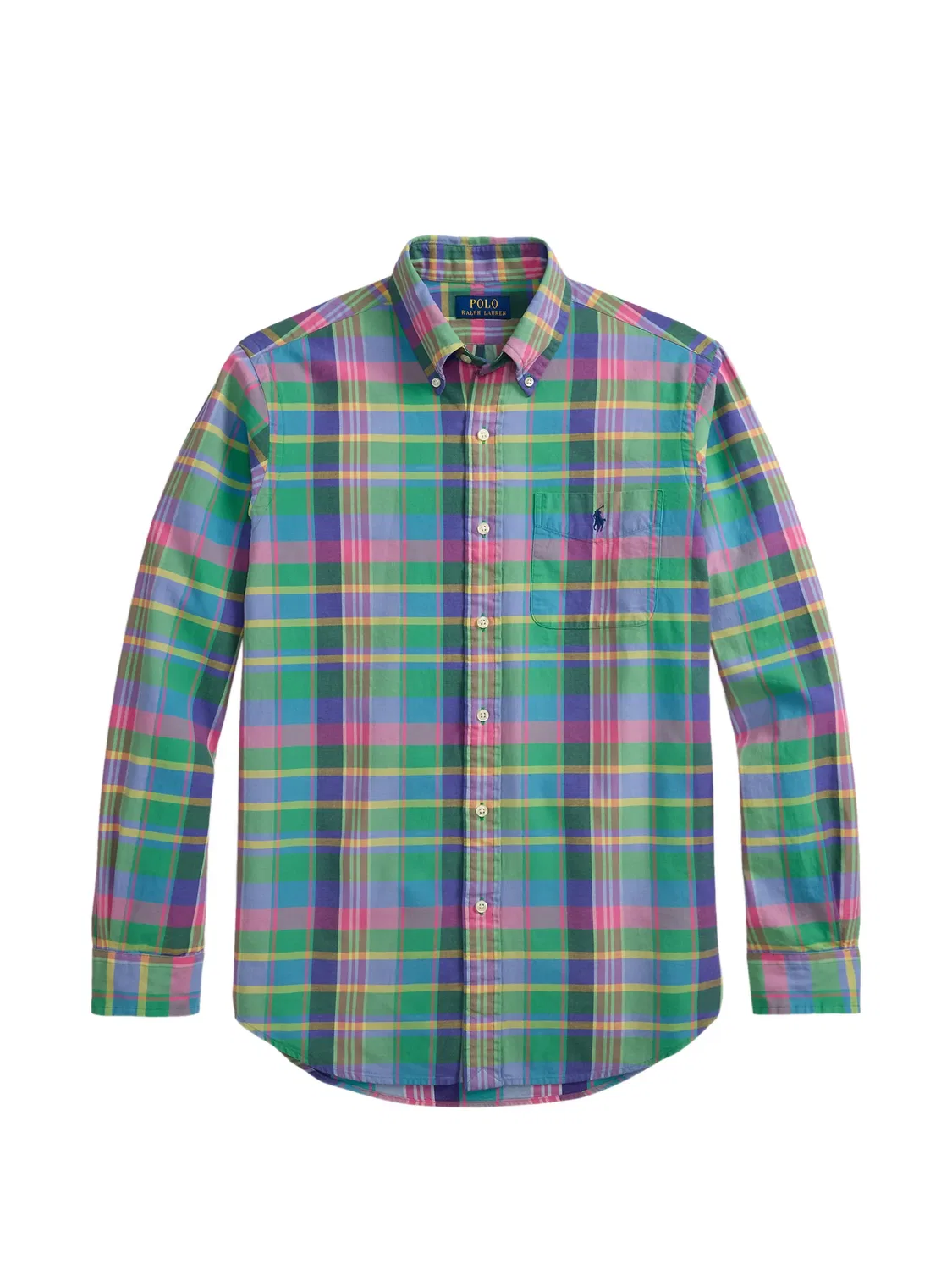 Рубашка в клетку Polo Ralph Lauren, зеленый