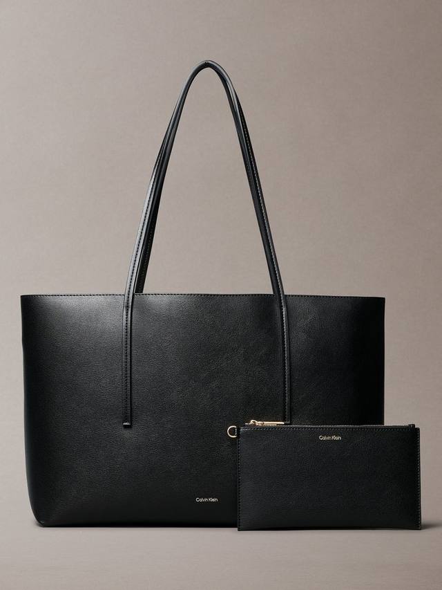 

Сумка-шоппер с логотипом Foil Calvin Klein, Black/Toasted Coconut