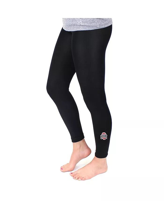 

Женские флисовые леггинсы Ohio State Buckeyes черного цвета Zoozatz