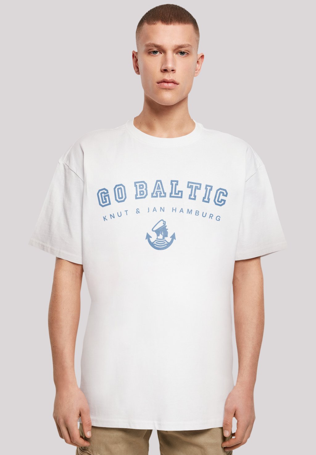 

Футболка с принтом GO BALTIC OSTSEE KNUT JAN HAMBURG F4NT4STIC, белый