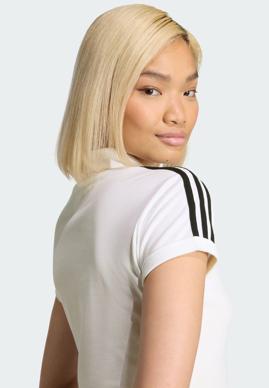 Поло Adidas Originals Polo shirt, White/Black/White — фото 4