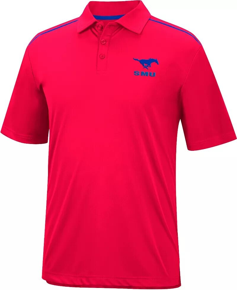 

Colosseum Мужская красная футболка-поло Southern Methodist Mustang
