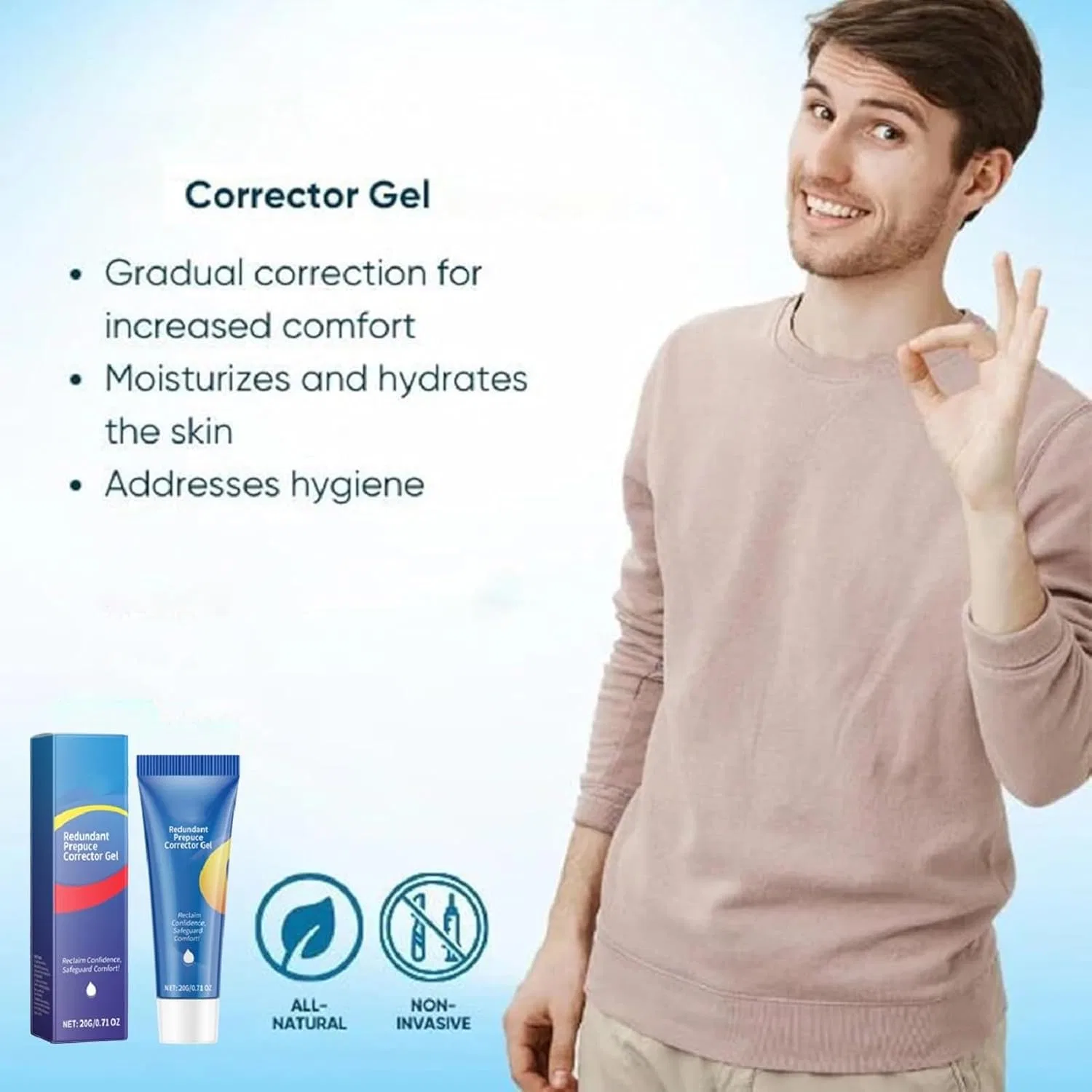 Корректирующий гель для избыточной крайней плоти Generisch, 1Pcs — фото 3