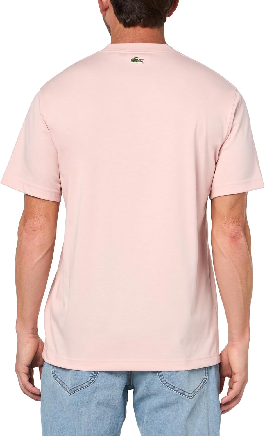 Мужская футболка Lacoste Classic Fit с круглым вырезом и коротким рукавом, фирменная, Nidus — фото 2