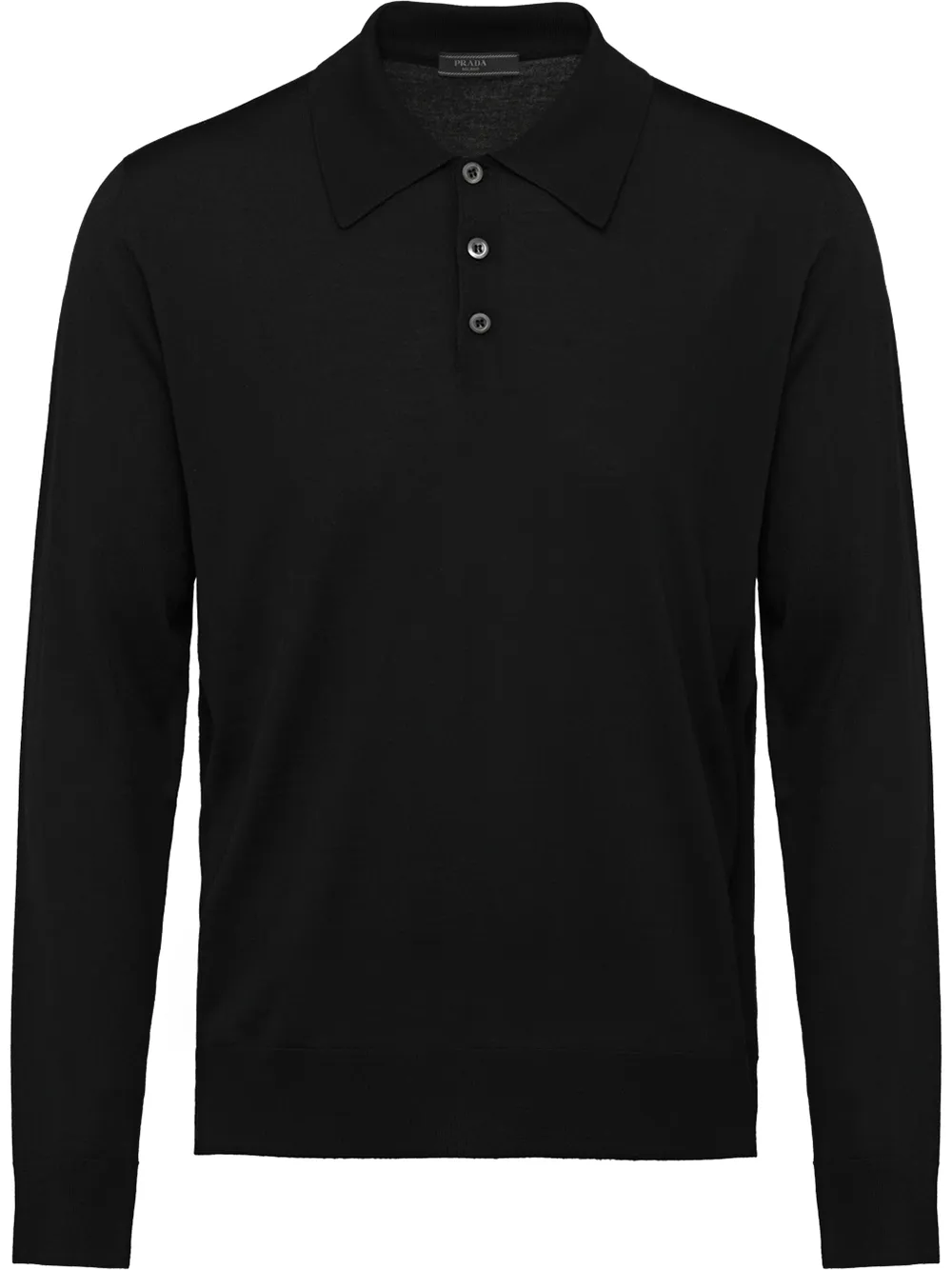

Рубашка-поло 'Worsted' Prada, черный