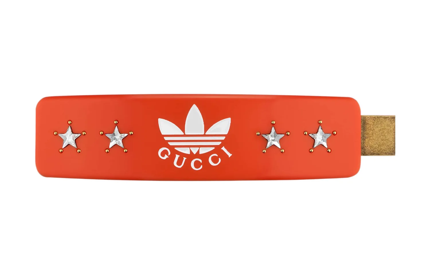 Adidas Resin, Metal, Enamel заколки для волос GUCCI, оранжевый