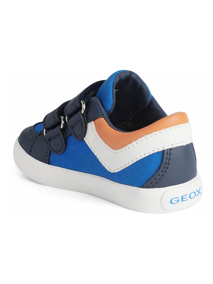 Кроссовки на шнуровке Gisli Geox, цвет blau/orange — фото 3