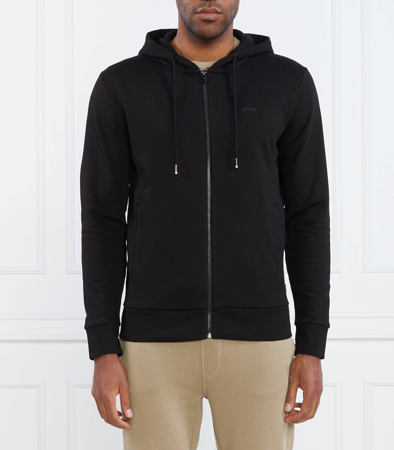 

Толстовка BOSS BLACK seeger 92 regular fit, черный