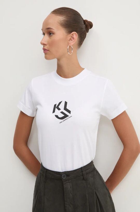 

Хлопковая футболка Karl Lagerfeld Jeans, белый