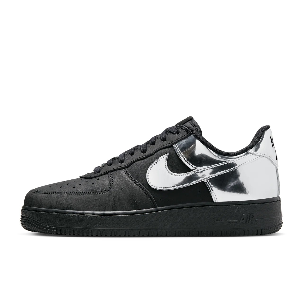 

Кроссовки унисекс Nike Air Force 1 Low, черный/серебряный