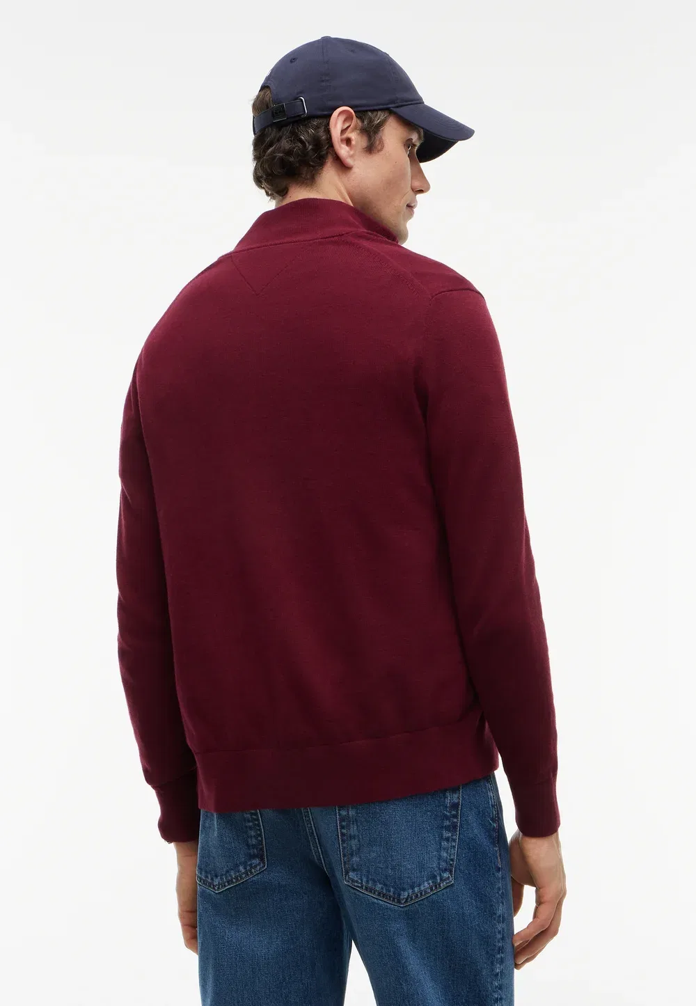 Пима - кардиган Tommy Hilfiger, Burgundy — фото 3