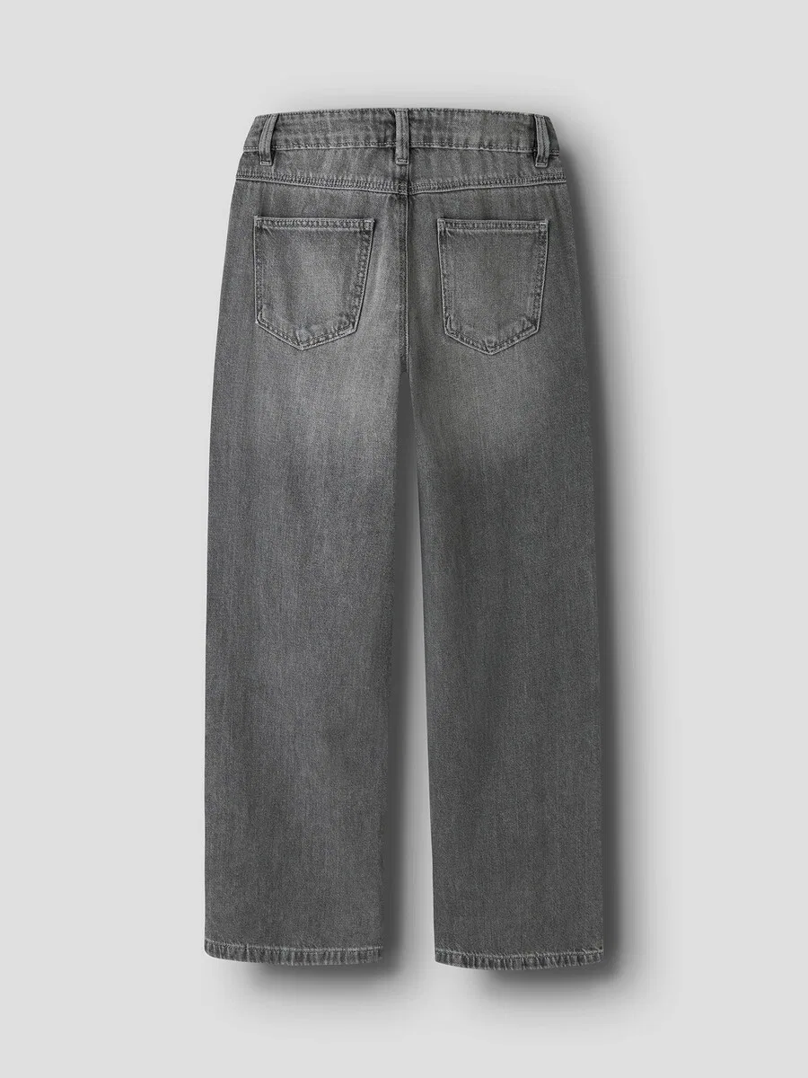 Джинсы NAME IT Wide leg Jeans 'NKFRose' серого цвета — фото 2