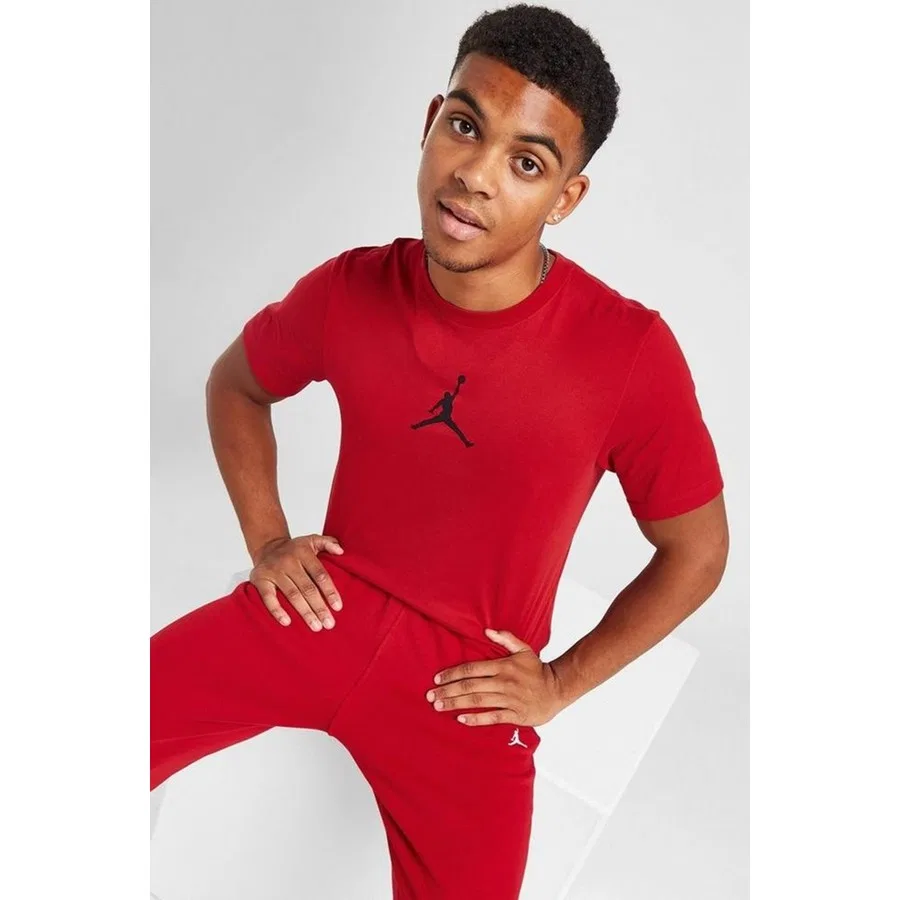 Мужская футболка с графическим принтом Jordan Jumpman Crew Nike, Красный — фото 4