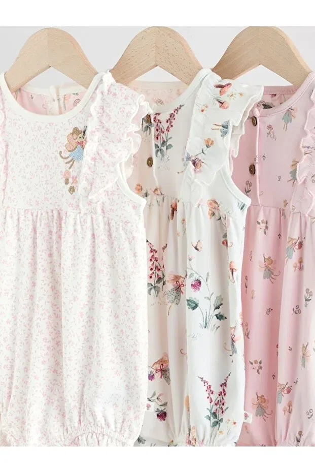 Детский комбинезон с цветочным принтом Next Baby, Multicolor — фото 3