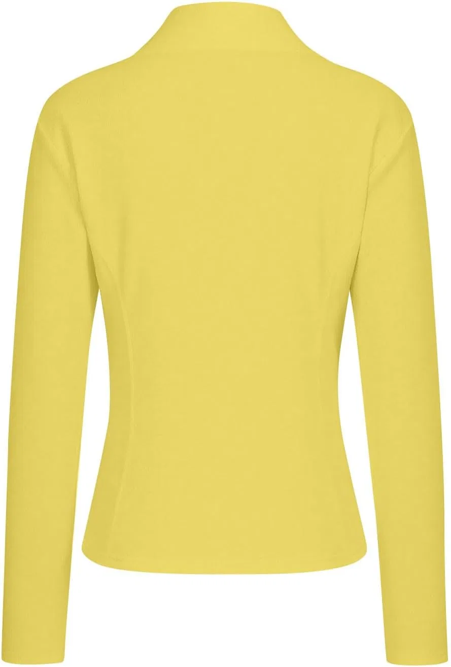 Женская рашгард с защитой UPF50+ Half Zip Generic, Yellow — фото 4