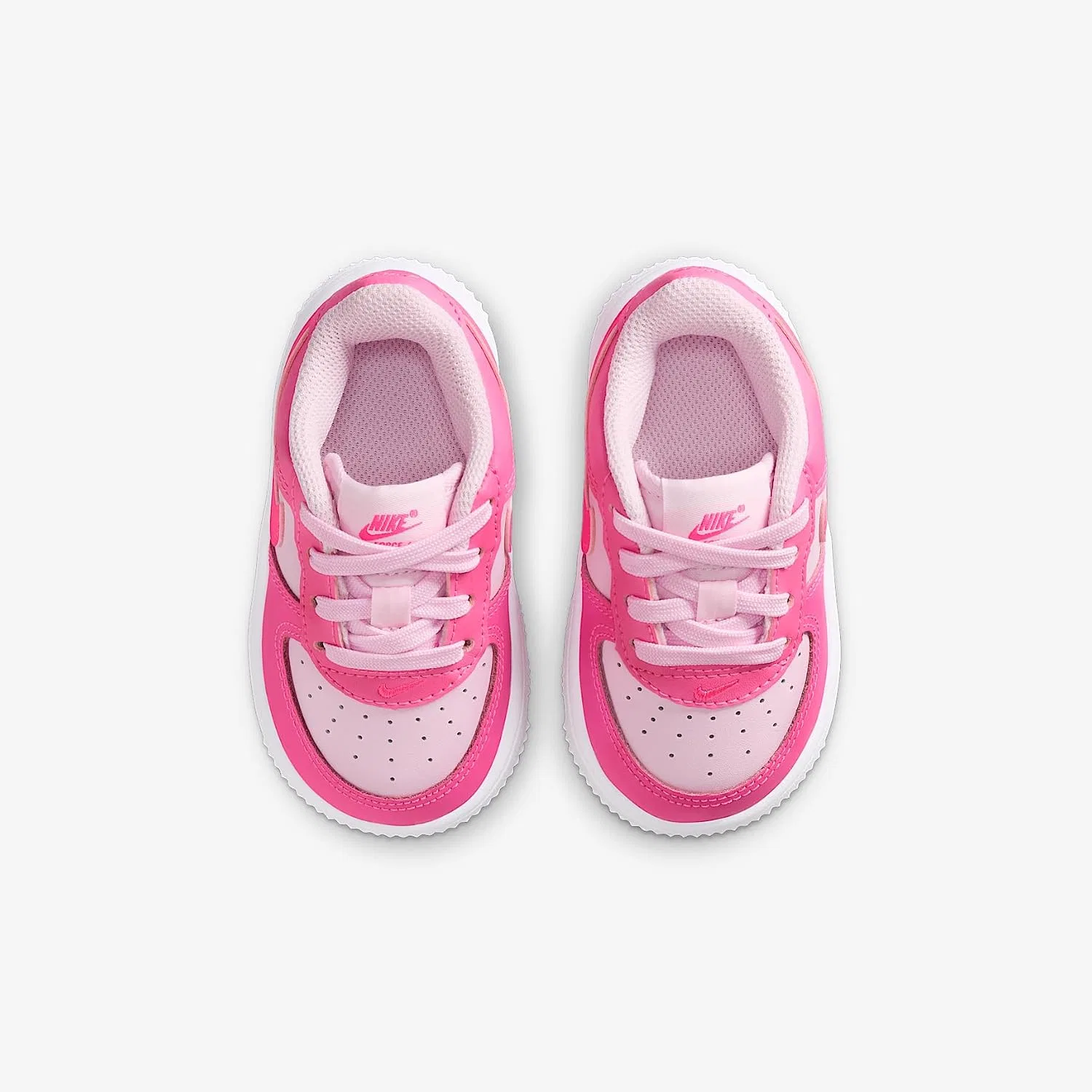 Детские кроссовки для девочек Nike Force 1 Low, Pinksicle/Pink Foam/White/Hyper Pink — фото 4