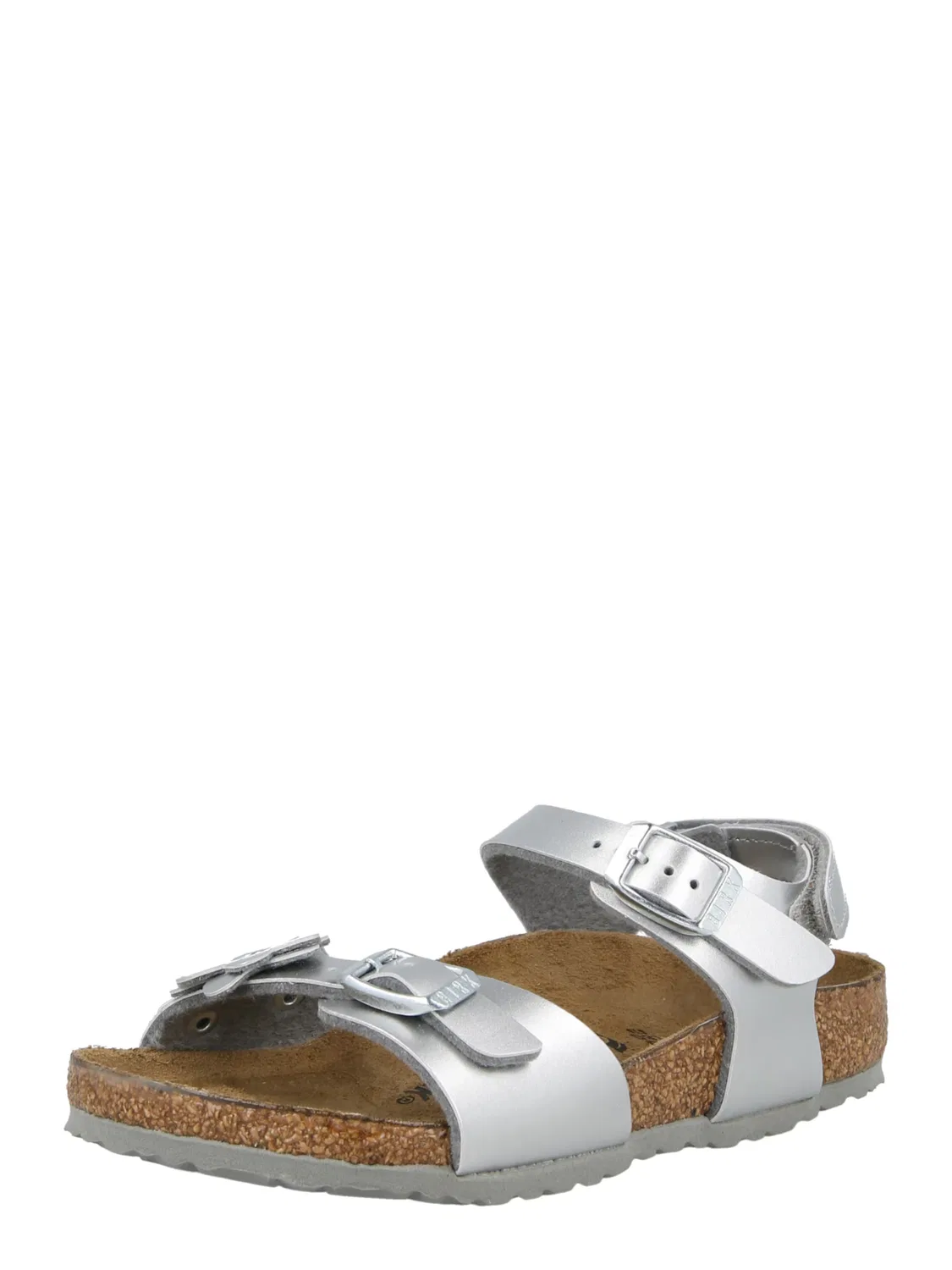 Сандалии Birkenstock Rio серебристого цвета