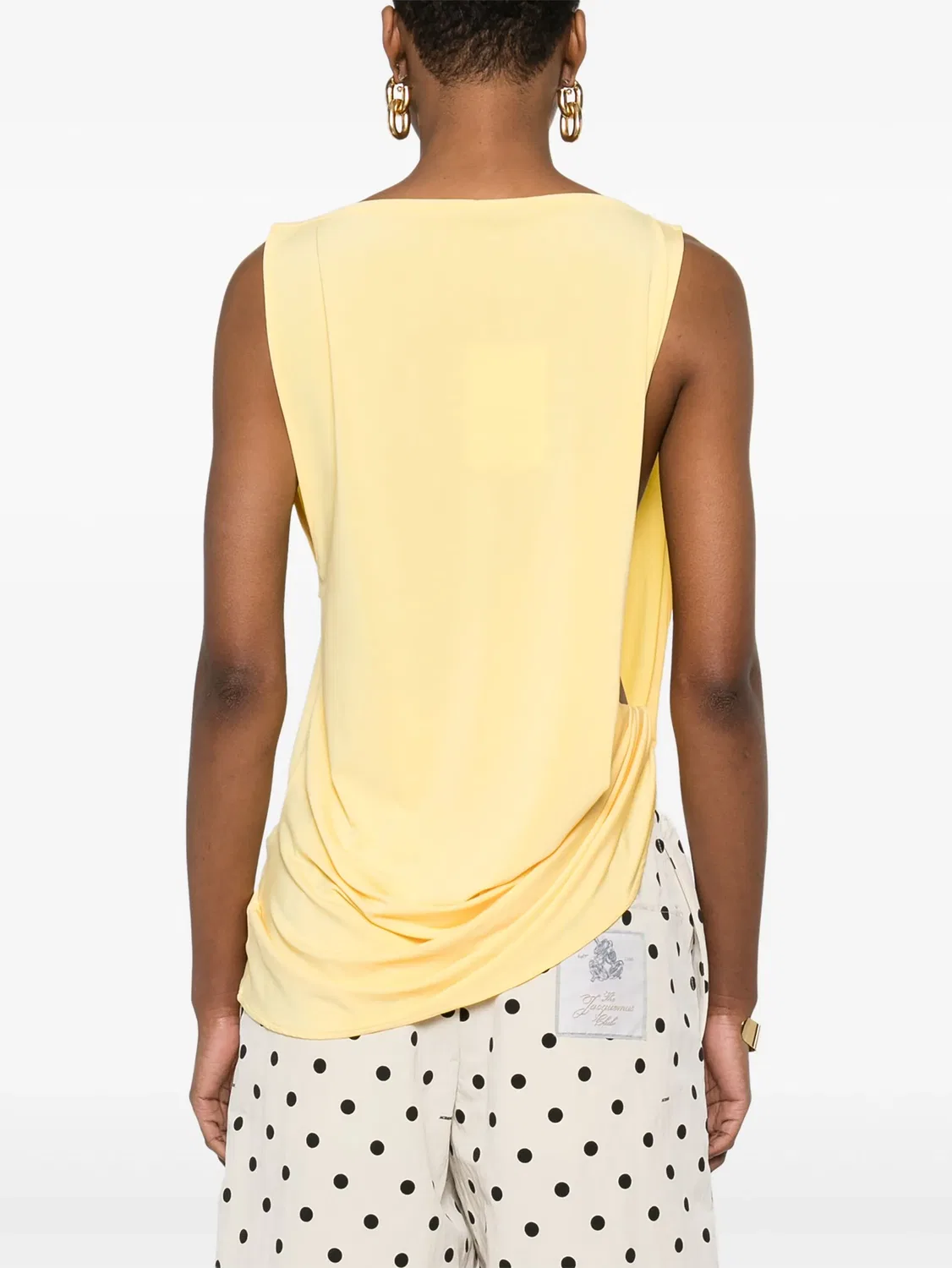 Топ Le Haute Peplo Jacquemus, желтый — фото 2