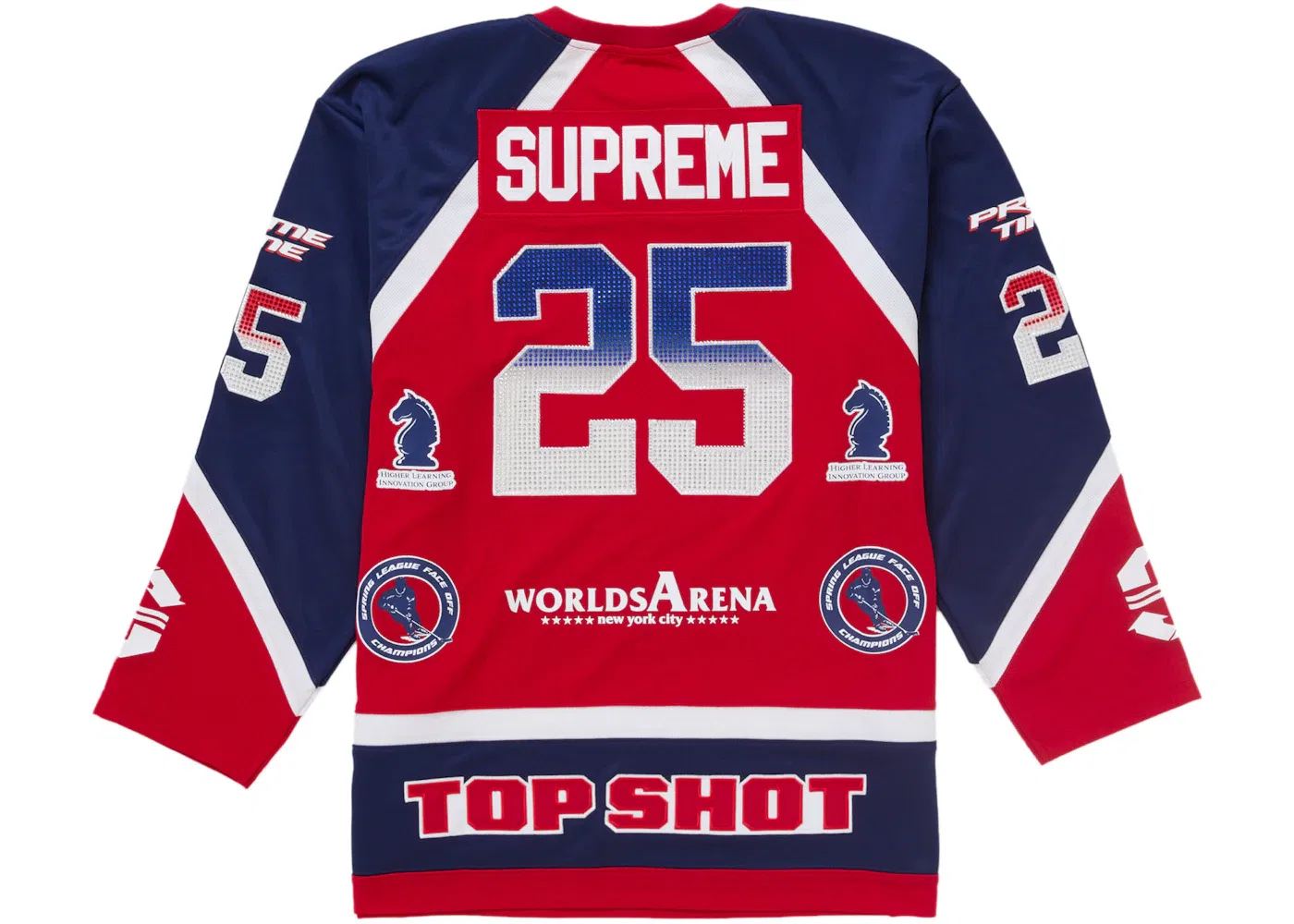 Мужская хоккейная джерси с принтом Jersey Supreme, Красный — фото 2