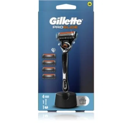 Бритвенный станок с подставкой и сменными лезвиями Gillette Pro Glide