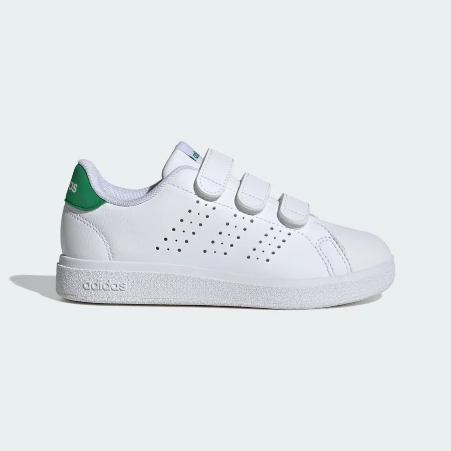 Детские спортивные кроссовки с липучками Advantage Base 2.0 adidas, Белый