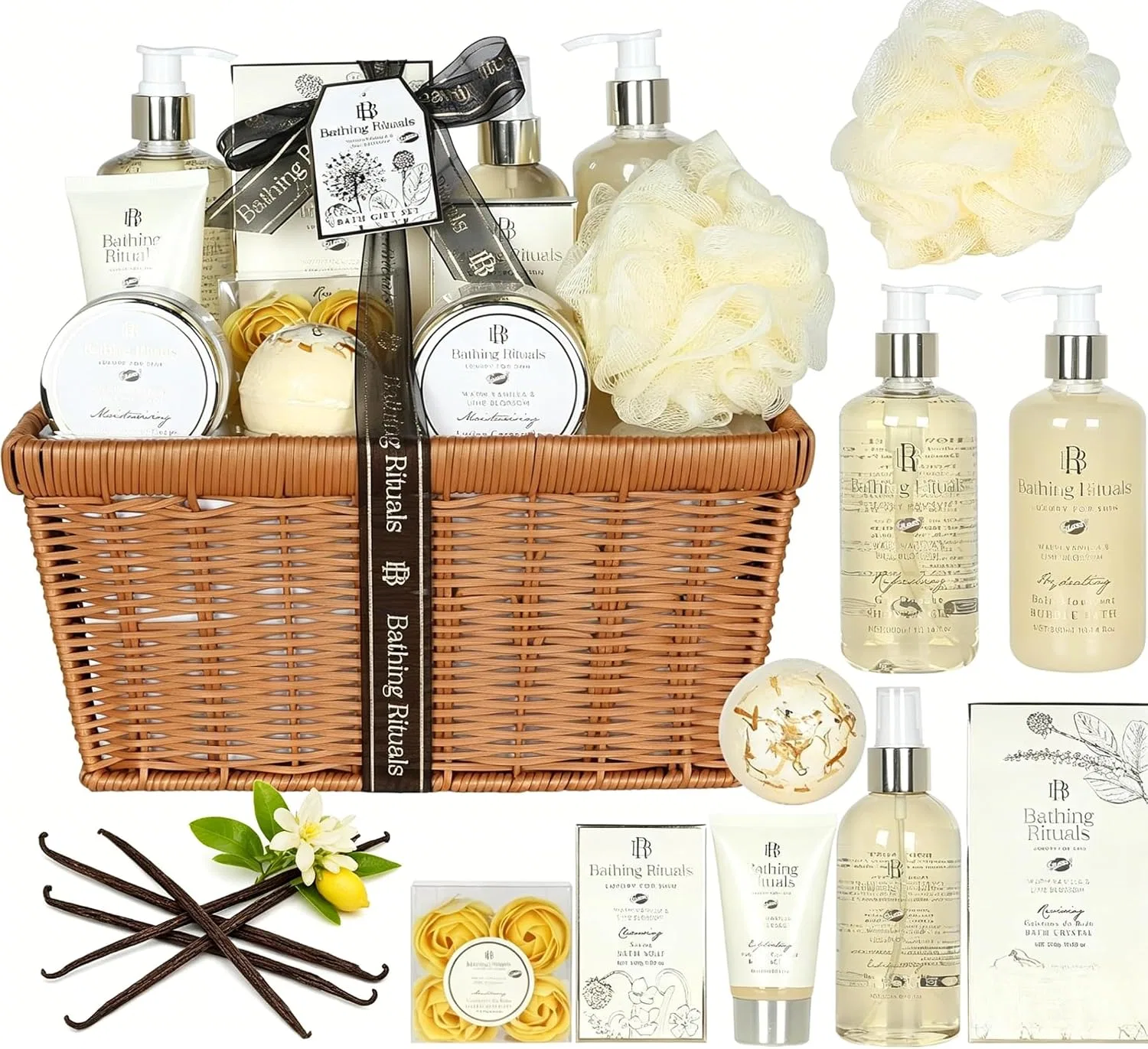 Набор для ванны, подарочный набор, GLOSS !, 1 шт, 300 мл, WARM VANILLA & LIME BLOSSOM