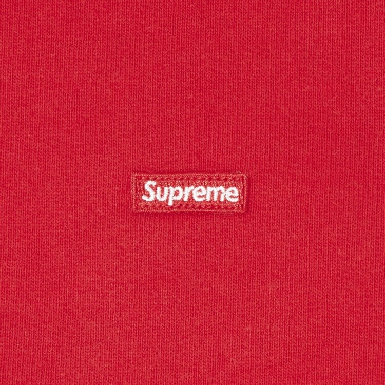 Толстовка Supreme Small Box Drawcord Zip Up Hooded Sweatshirt 'Red', красный — фото 4