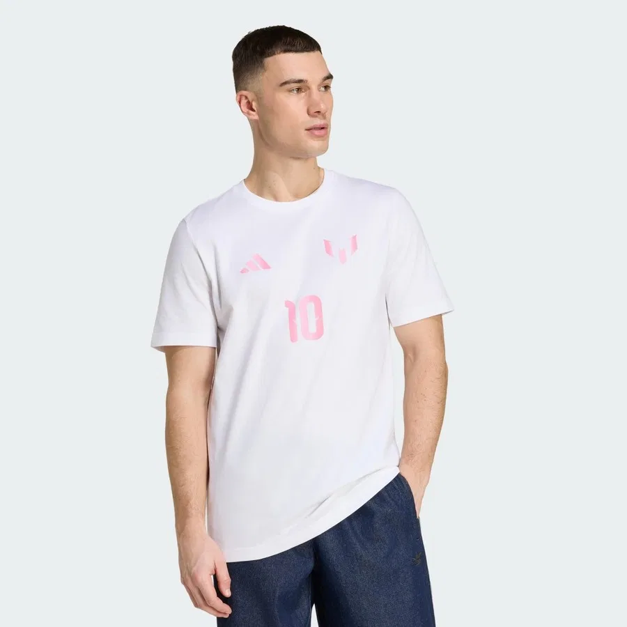 Футболка с именем и номером Messi adidas, Белый