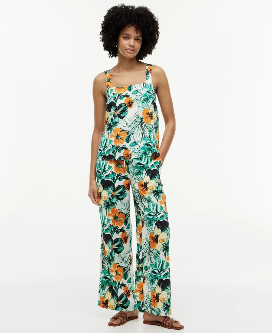 Женские брюки с принтом, на поясе Tommy Hilfiger, Summer Floral