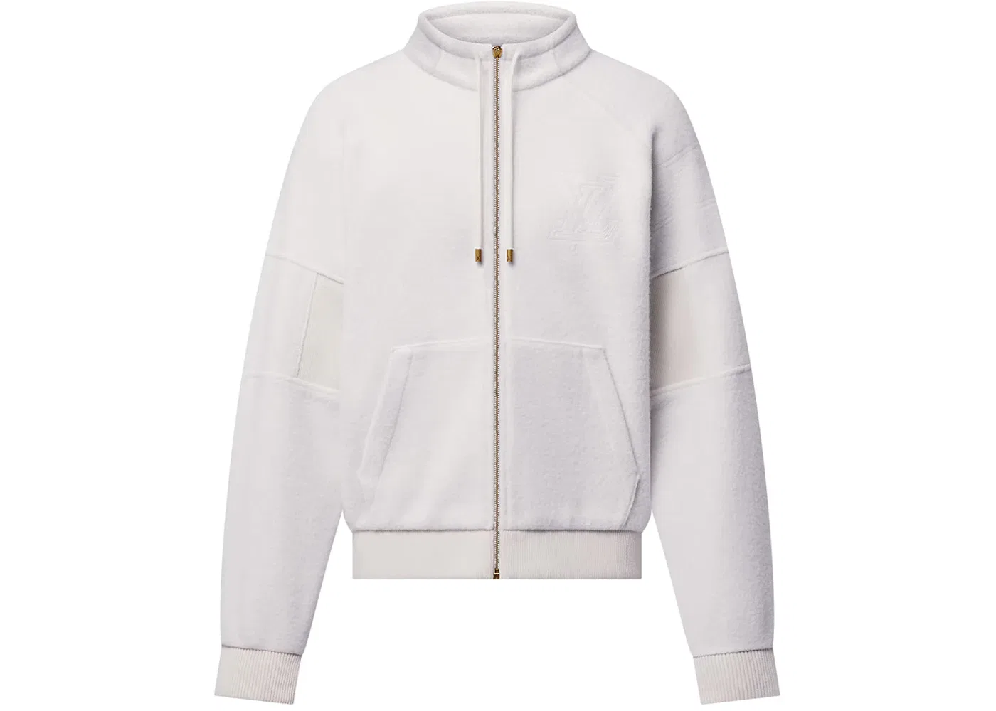 Мужская стеганая шерстяная блузон Louis Vuitton, Milky White